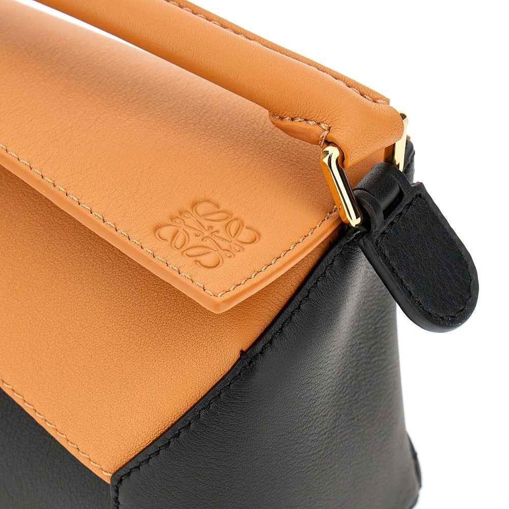 Two-tone mini Puzzle Edge bag