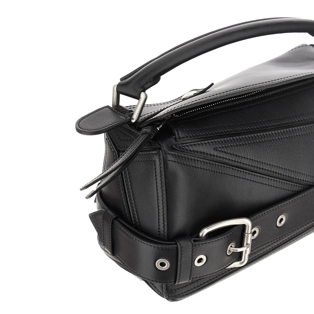Borsa 'Puzzle Biker' piccola in pelle