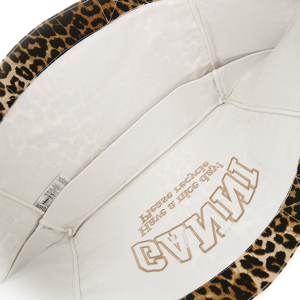 Tote bag XXL in tela leopardata