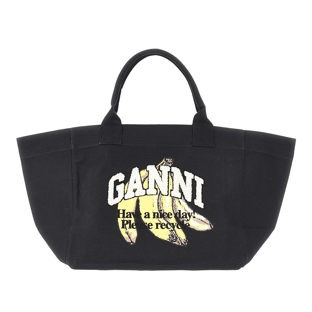 Banana print XXl tote bag
