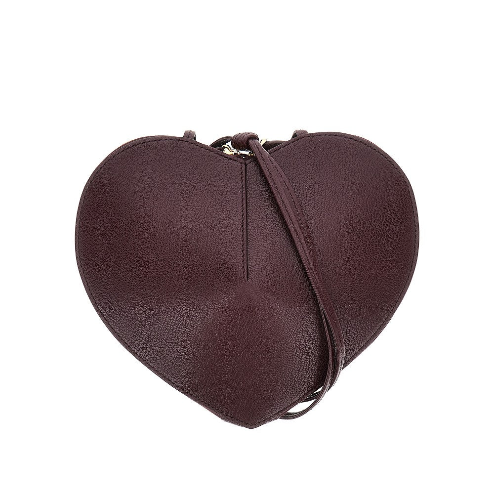 Borsa 'Le Coeur' in pelle scamosciata