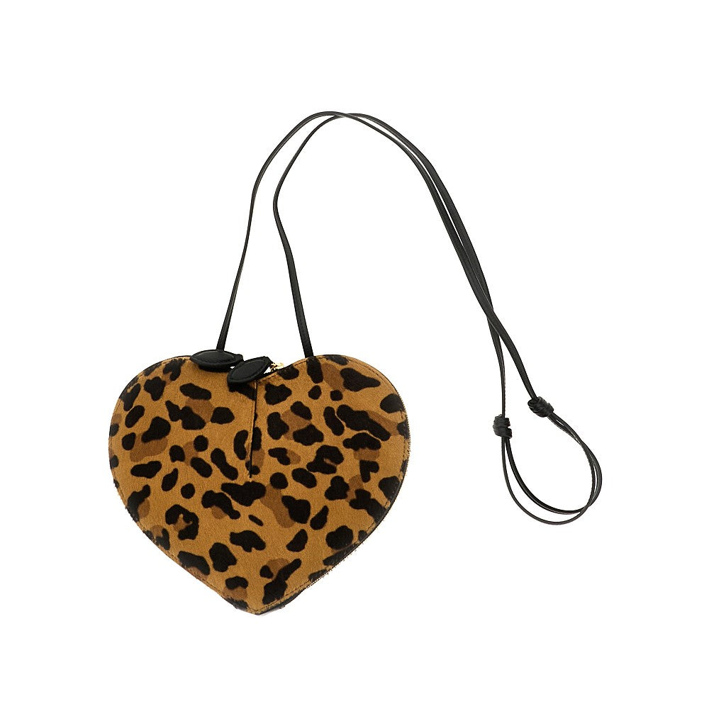 'Le Coeur' leopard haircalf bag