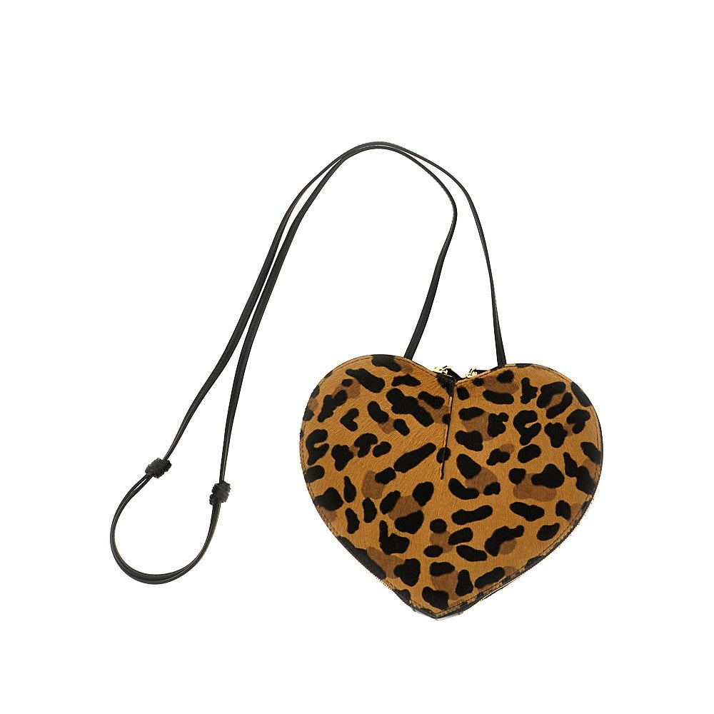 'Le Coeur' leopard haircalf bag