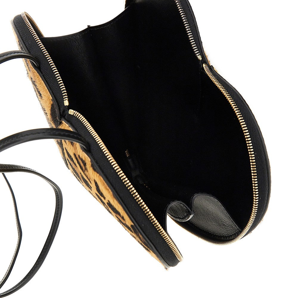 'Le Coeur' leopard haircalf bag