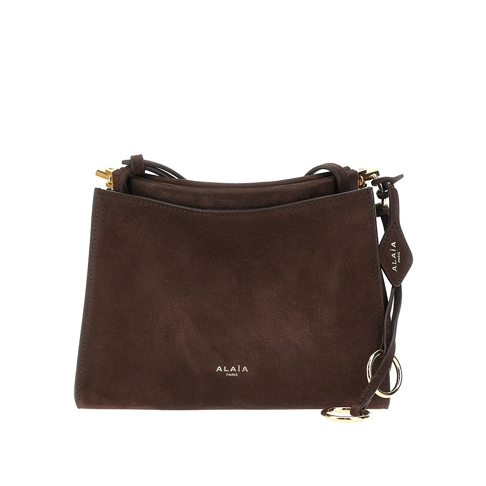 Nubuck leather small squared 'Le Click' bag