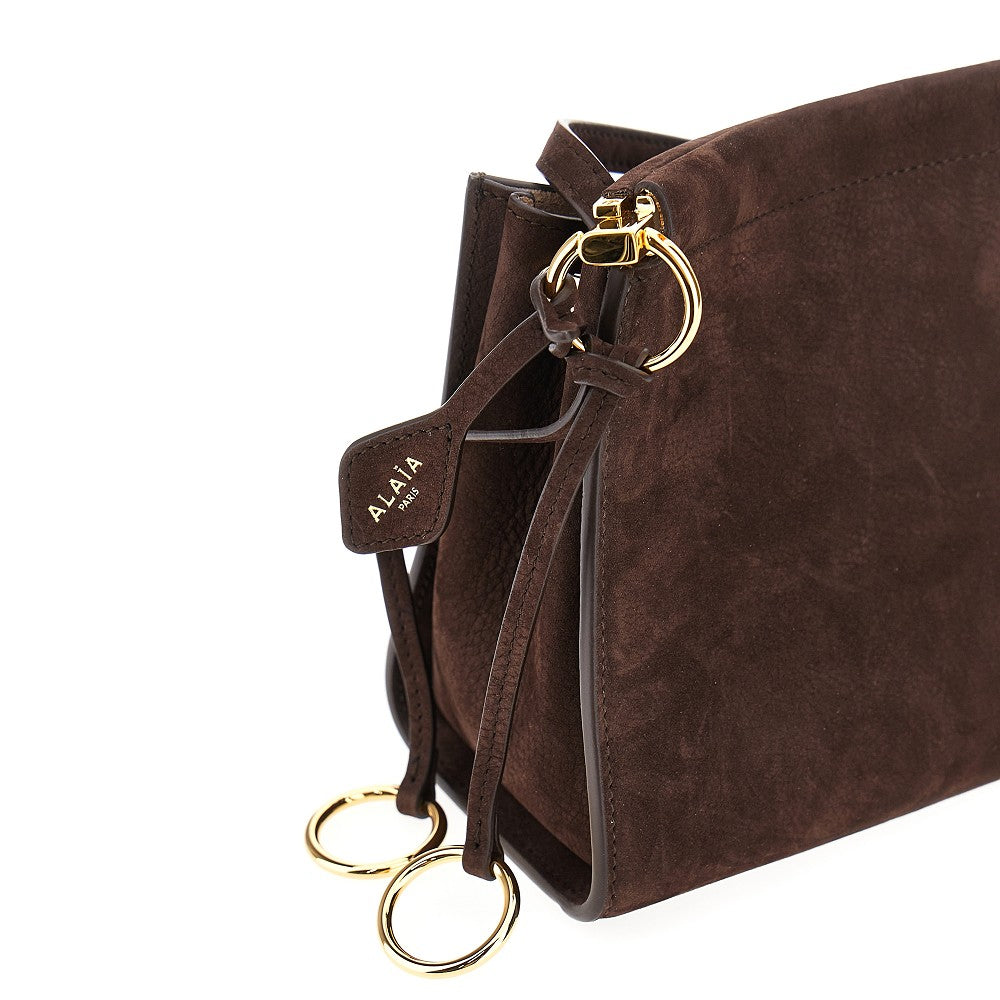 Nubuck leather small squared 'Le Click' bag