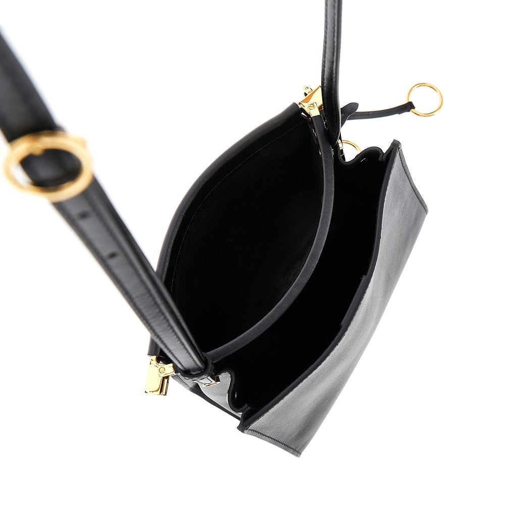 Leather small squared 'Le Click' bag