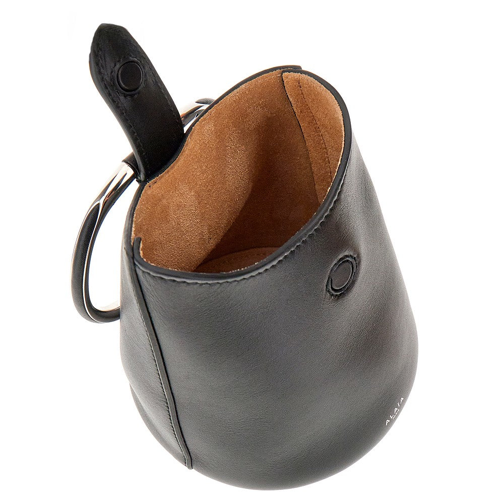 Mini borsa a secchiello 'Ring' in pelle