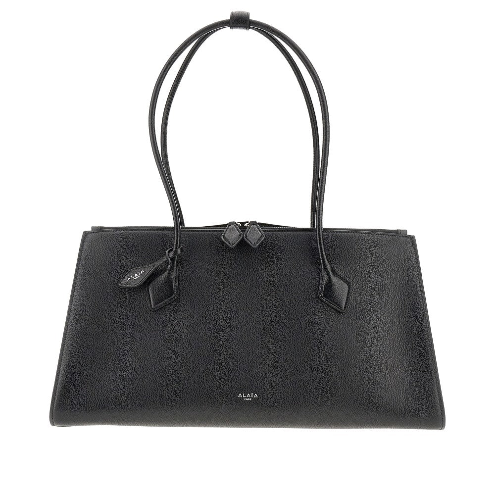 Tote bag 'Le Teckel' in pelle granata