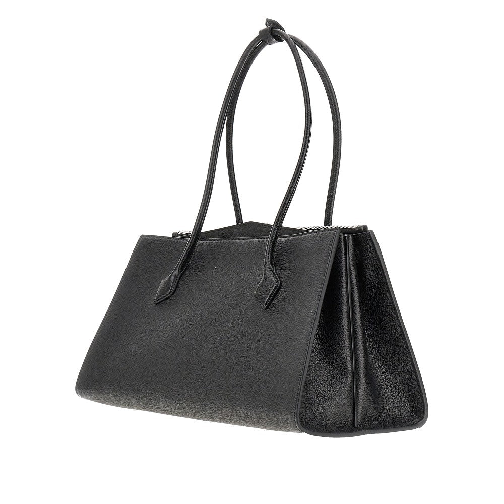 Tote bag 'Le Teckel' in pelle granata