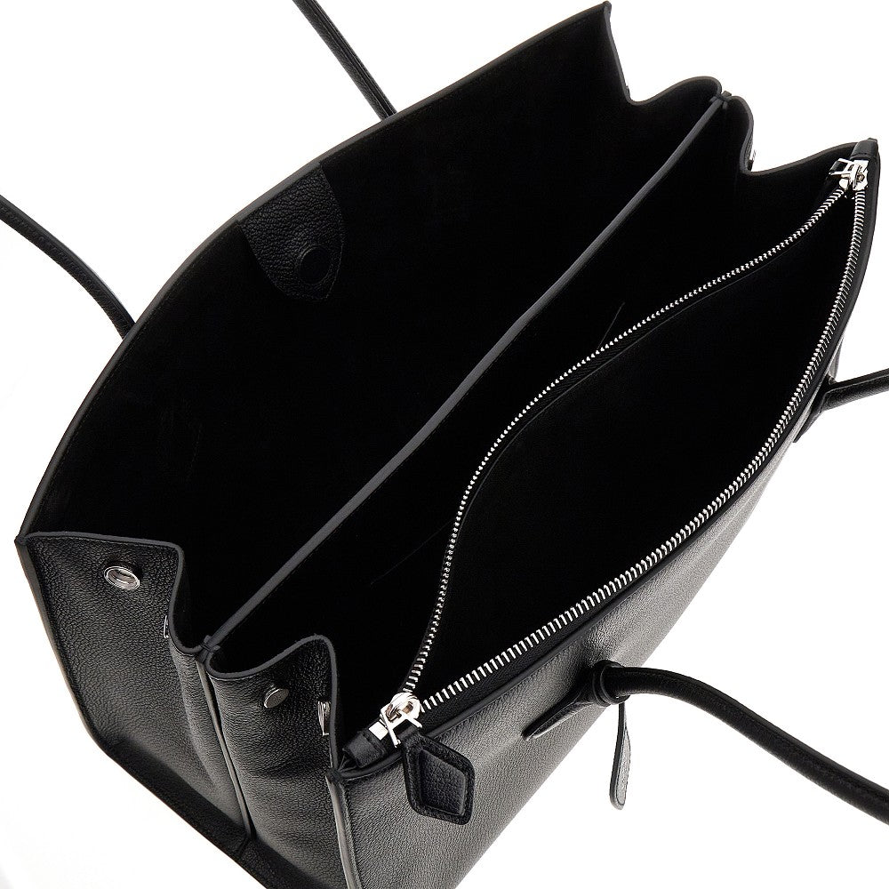 Tote bag 'Le Teckel' in pelle granata