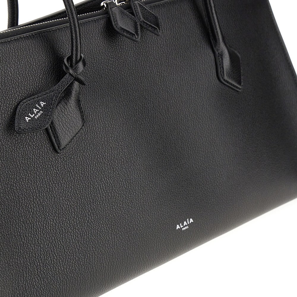 Tote bag 'Le Teckel' in pelle granata