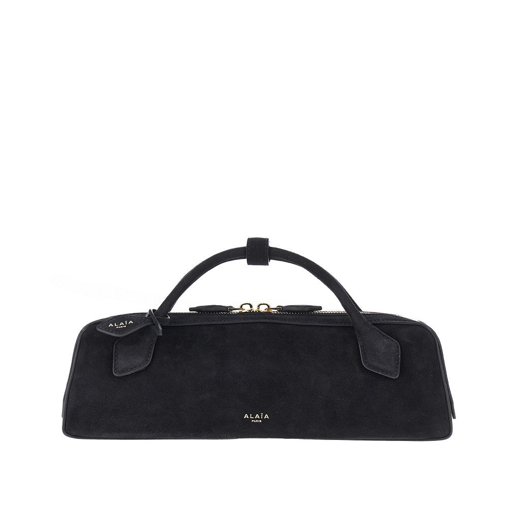 Suede leather 'Le Teckel' clutch