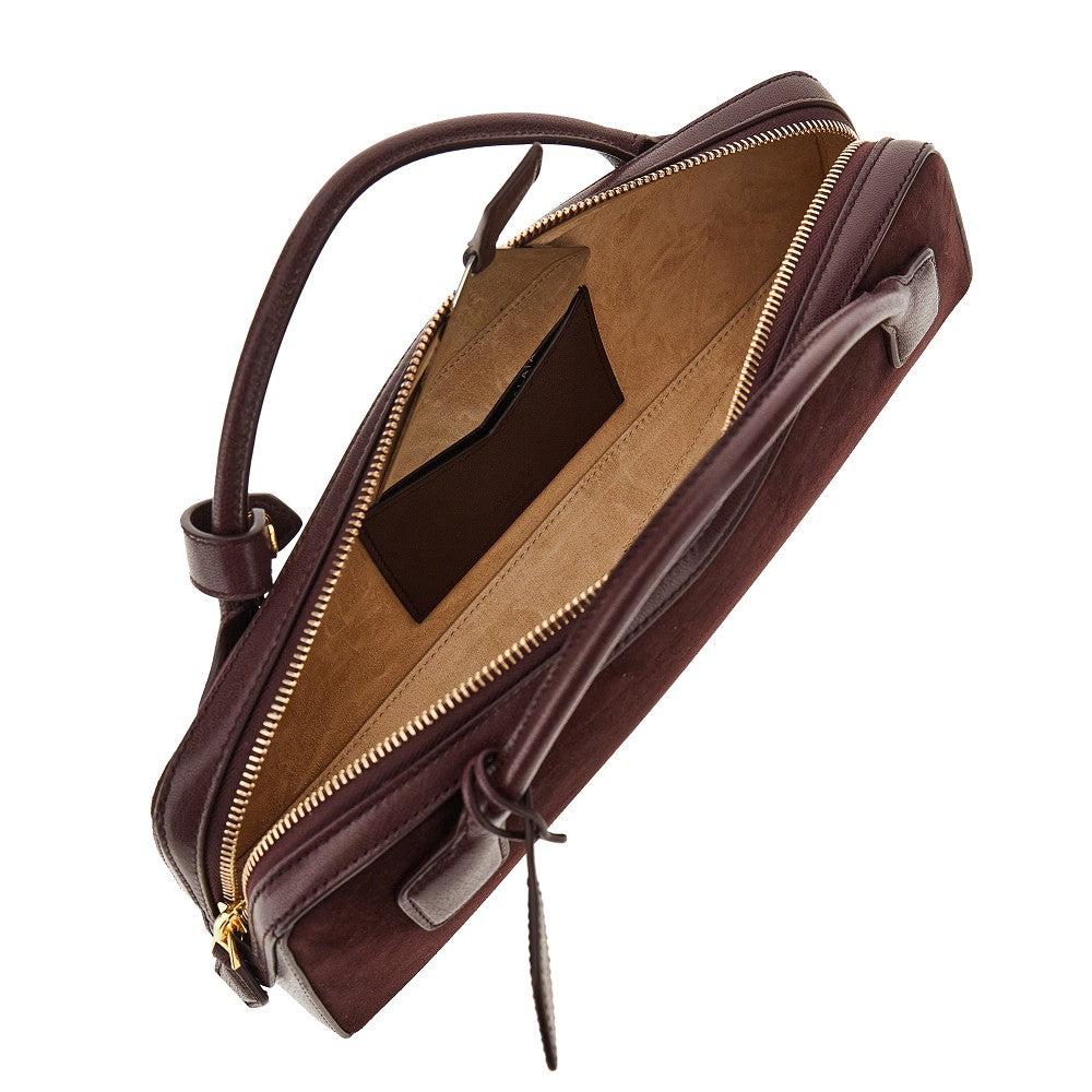 Pochette 'Le Teckel' in pelle scamosciata