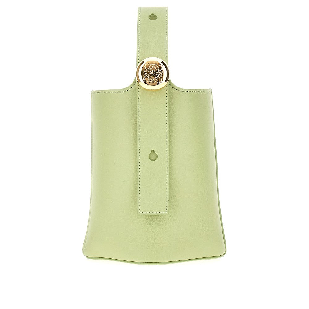 Leather mini Pebble Bucket bag