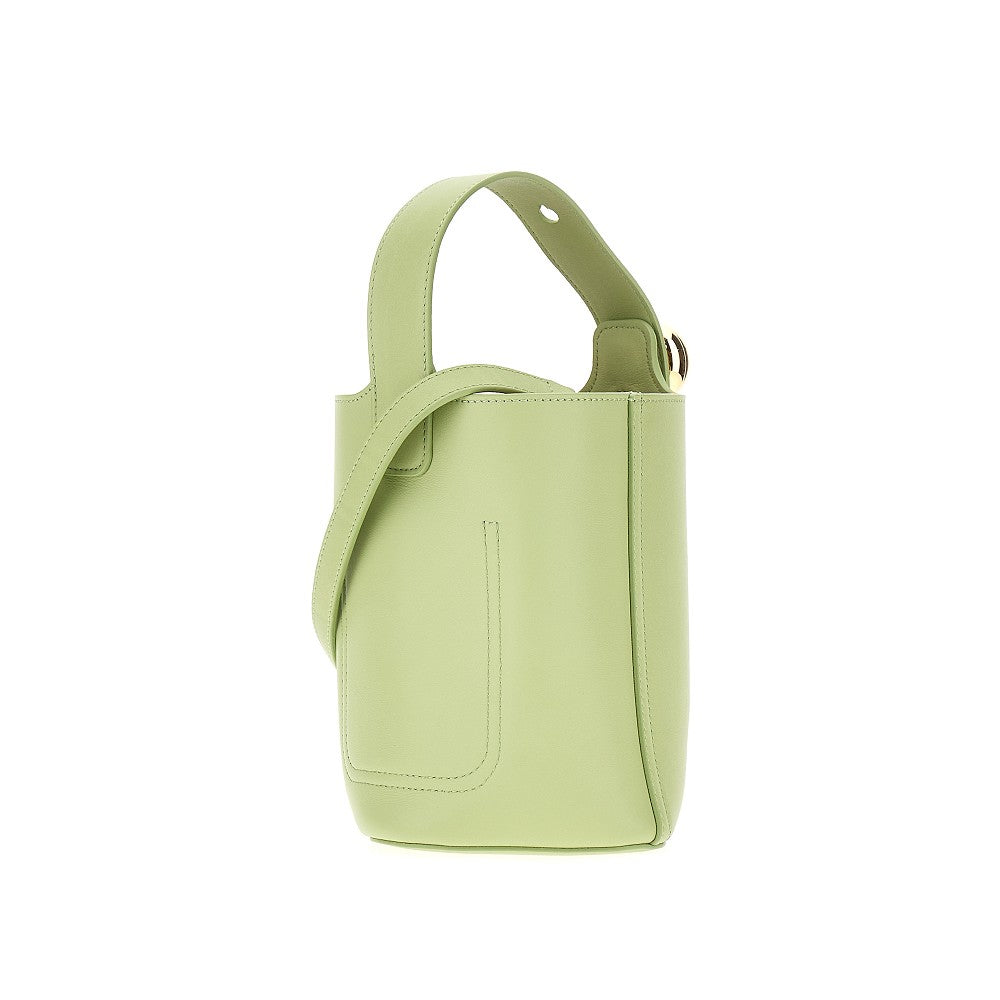 Leather mini Pebble Bucket bag