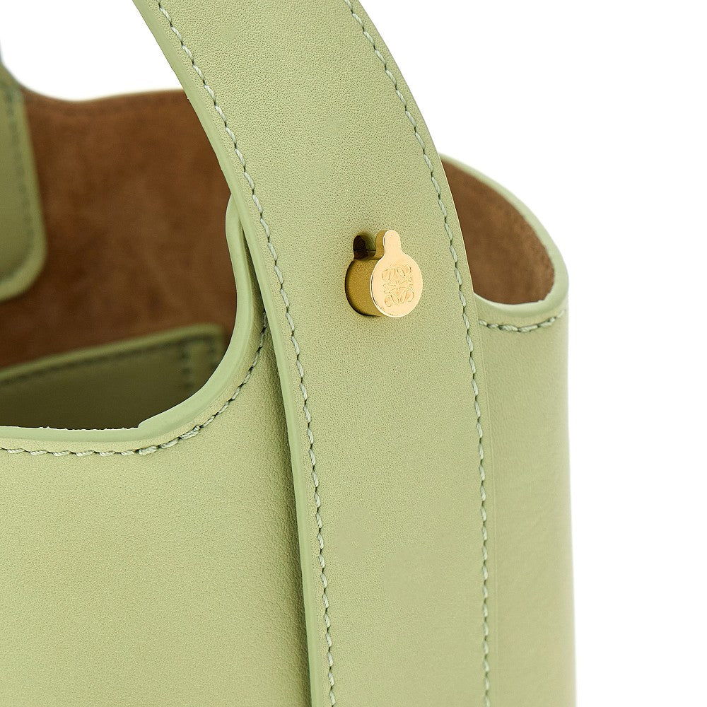 Leather mini Pebble Bucket bag