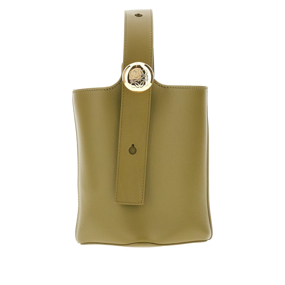 Leather mini Pebble Bucket bag