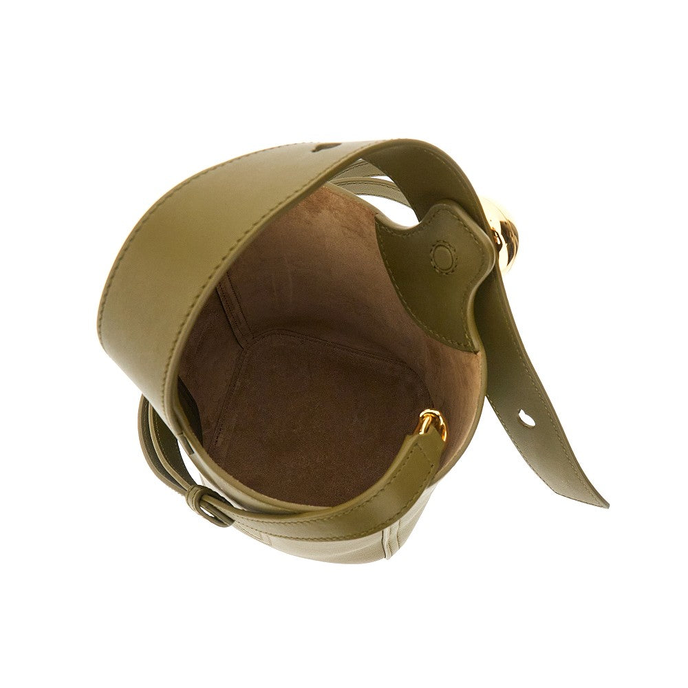 Borsa Pebble Bucket mini in pelle