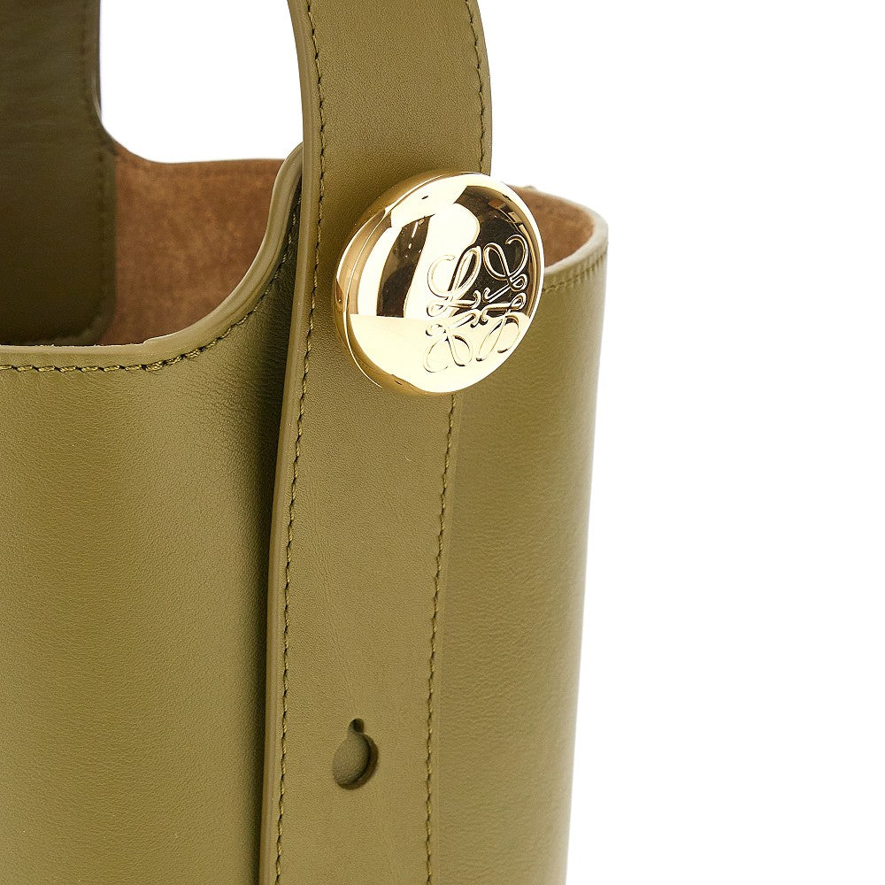 Leather mini Pebble Bucket bag