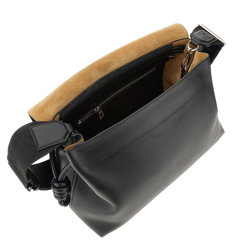 Leather 'Flamenco' satchel bag