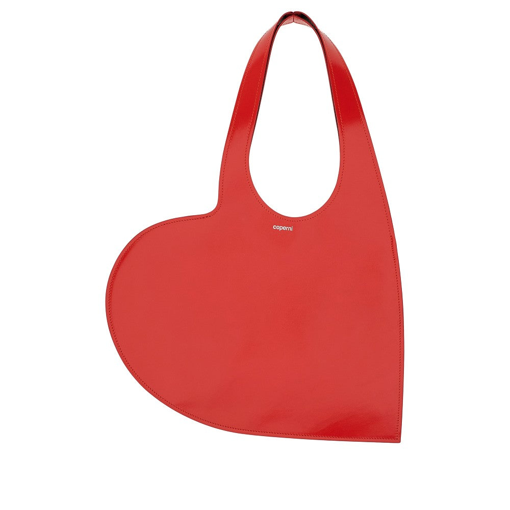 Tote bag Heart mini in pelle lucida