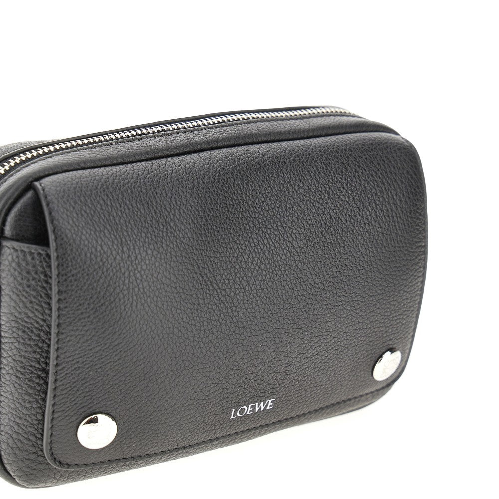 Leather small 'Messenger Pebble' bag