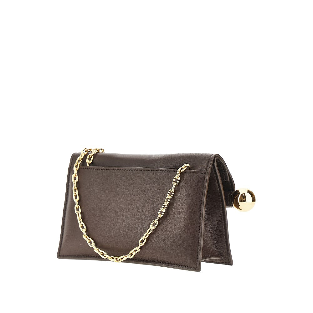 Small 'Rond Carré' nappa leather clutch