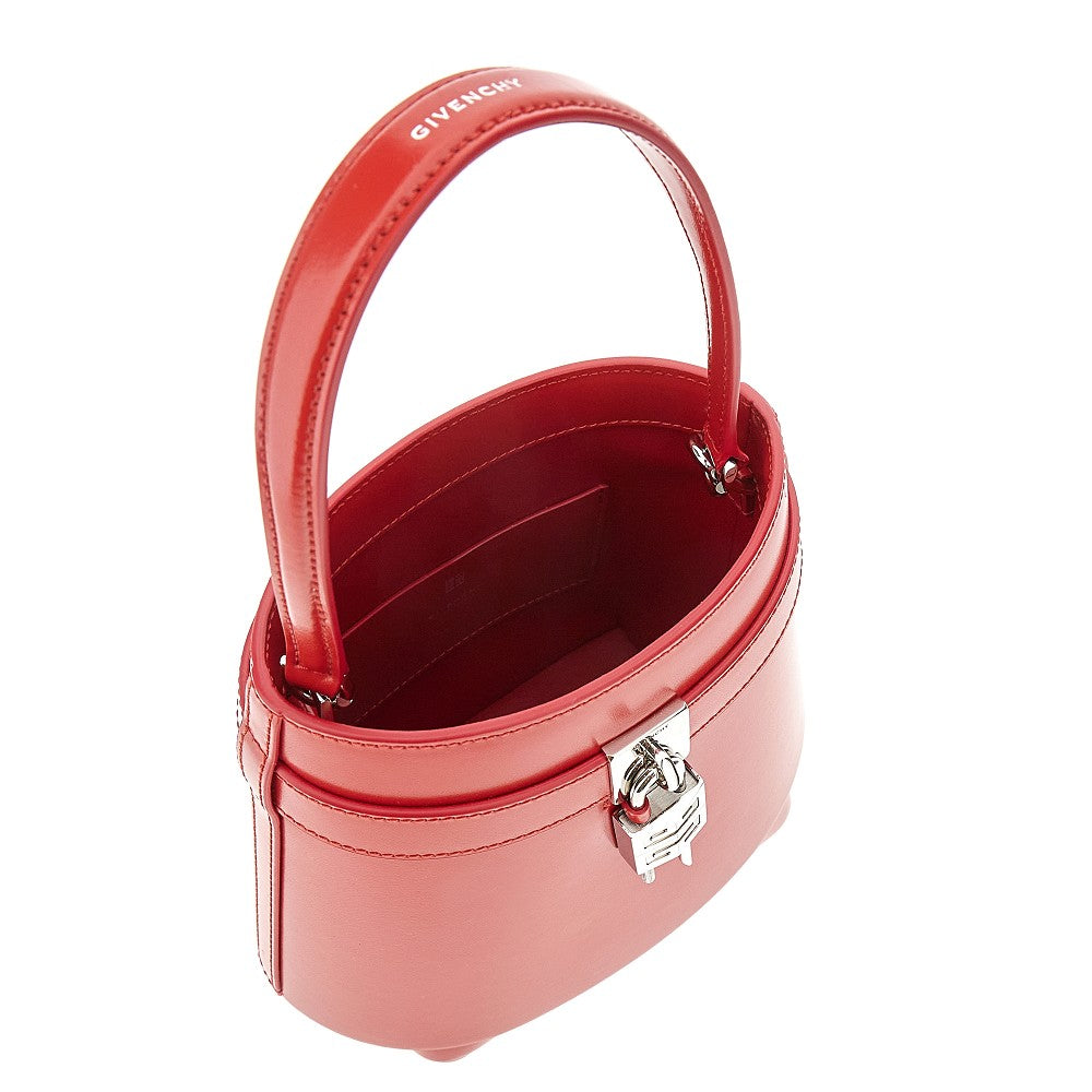 Leather 'Shark Lock' bucket bag