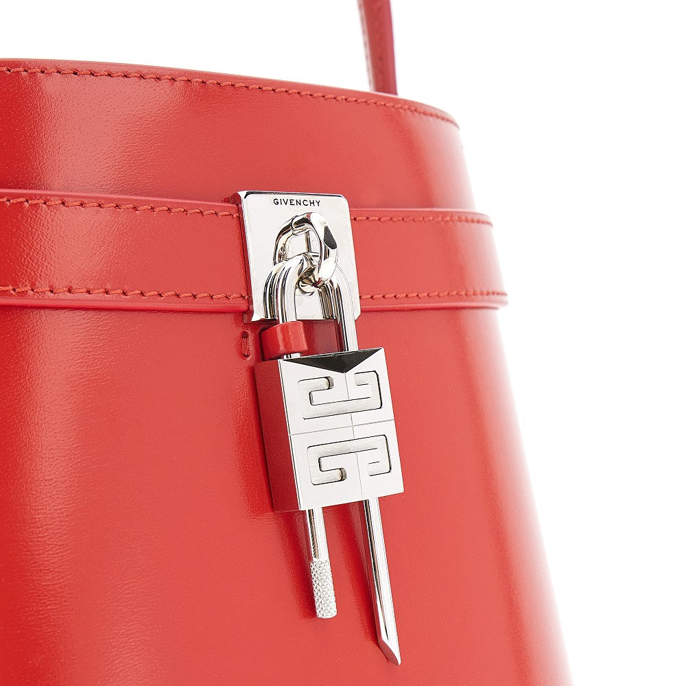 Leather 'Shark Lock' bucket bag