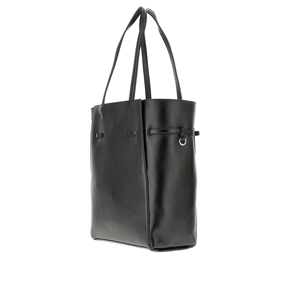 Small 'Voyou' leather tote bag