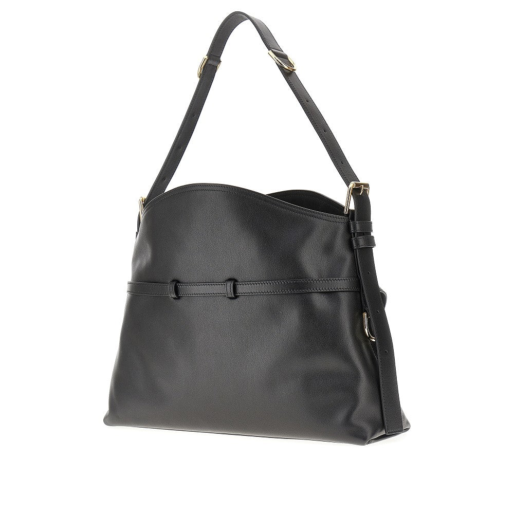 Leather medium 'Voyou' bag