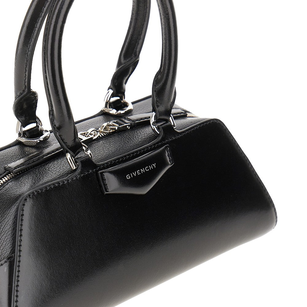 Leather mini 'Antigona East-West' bag