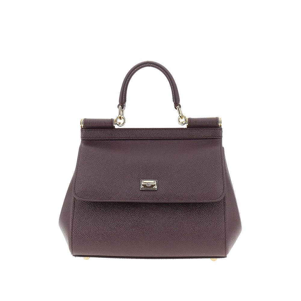 Borsa 'Sicily' media in pelle Dauphine