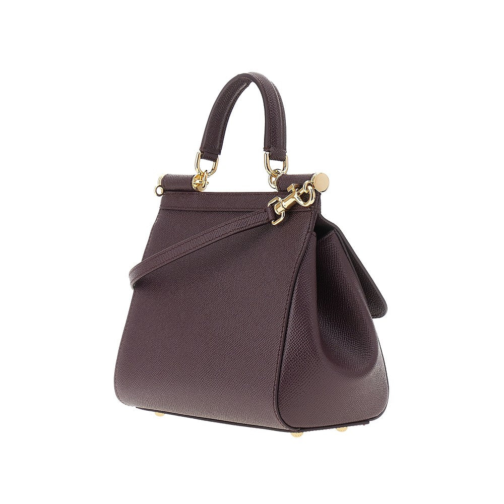 Borsa 'Sicily' media in pelle Dauphine