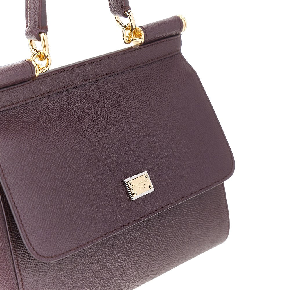 Borsa 'Sicily' media in pelle Dauphine