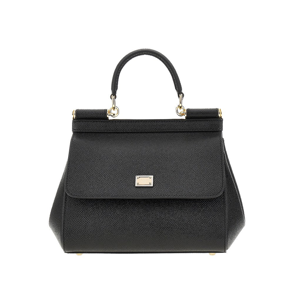 Borsa 'Sicily' media in pelle Dauphine