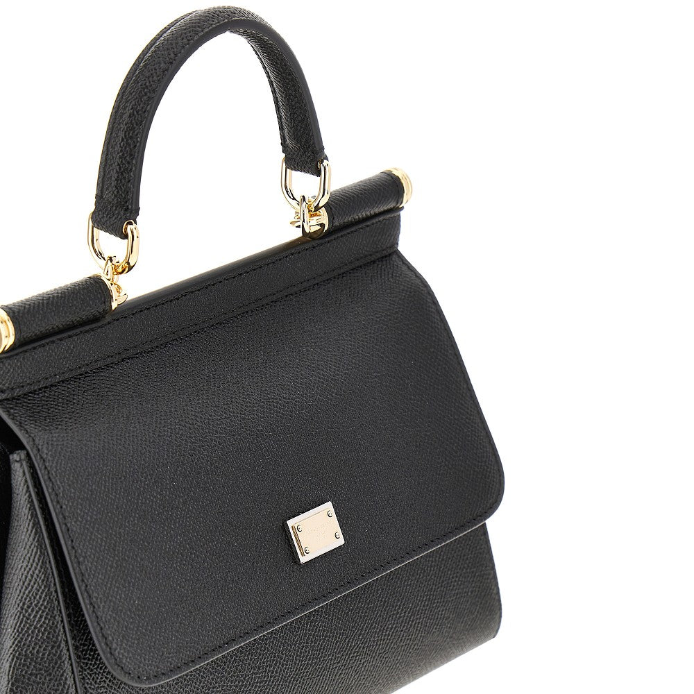 Borsa 'Sicily' media in pelle Dauphine