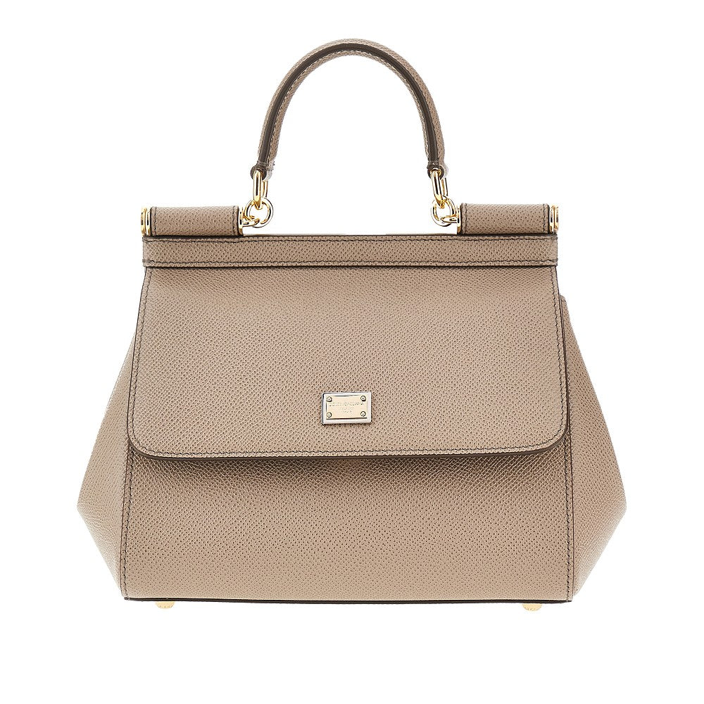 Borsa 'Sicily' media in pelle Dauphine