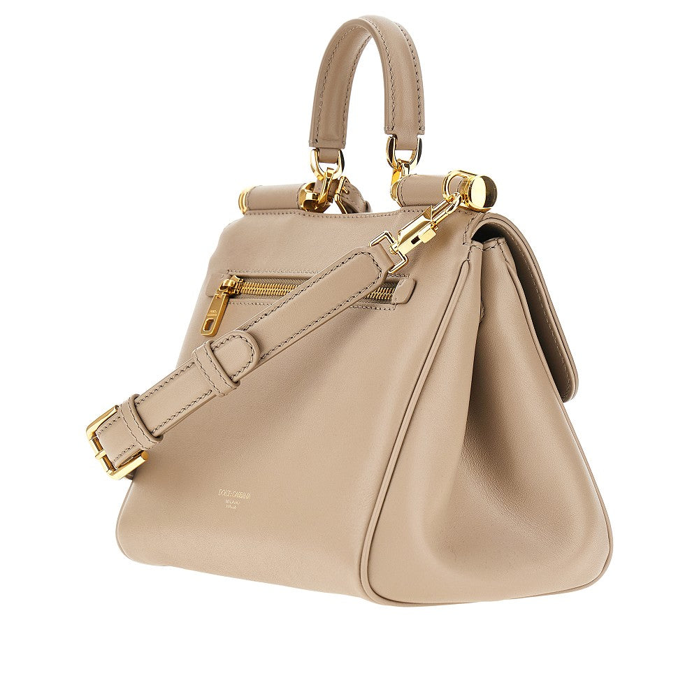 Borsa 'My Sicily' in pelle plongé