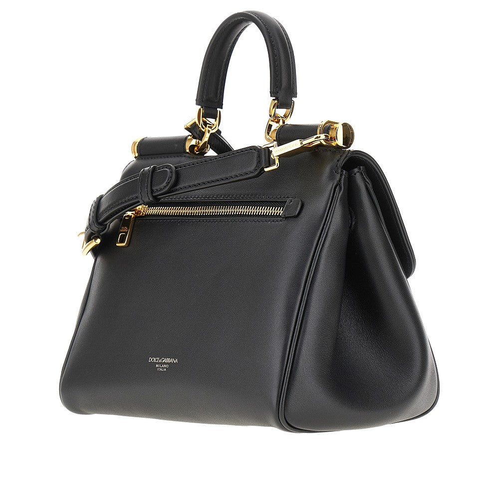 Borsa 'My Sicily' in pelle plongé
