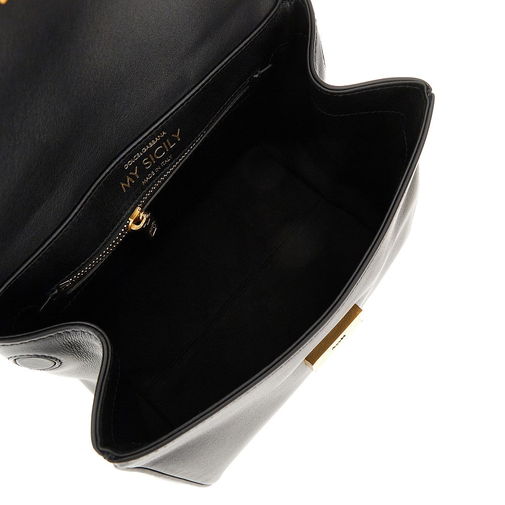 Borsa 'My Sicily' in pelle plongé