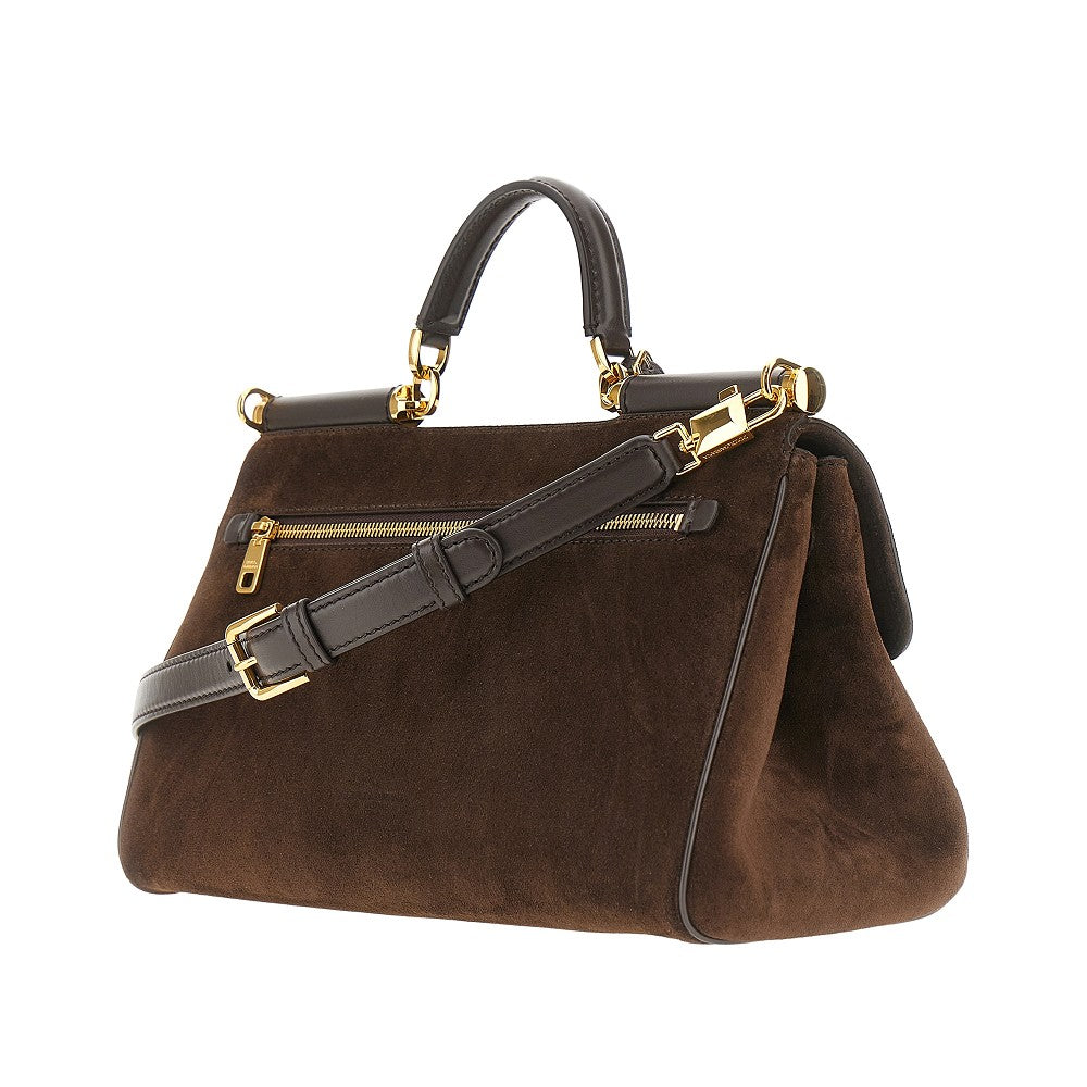 Suede leather 'My Sicily' handbag