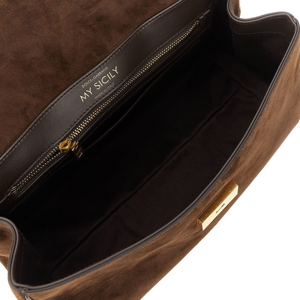 Suede leather 'My Sicily' handbag