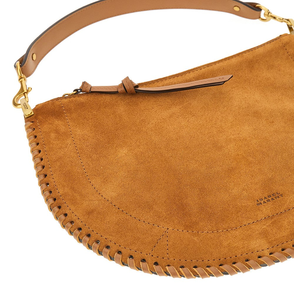 Borsa Oskan Soft Zip in pelle scamosciata