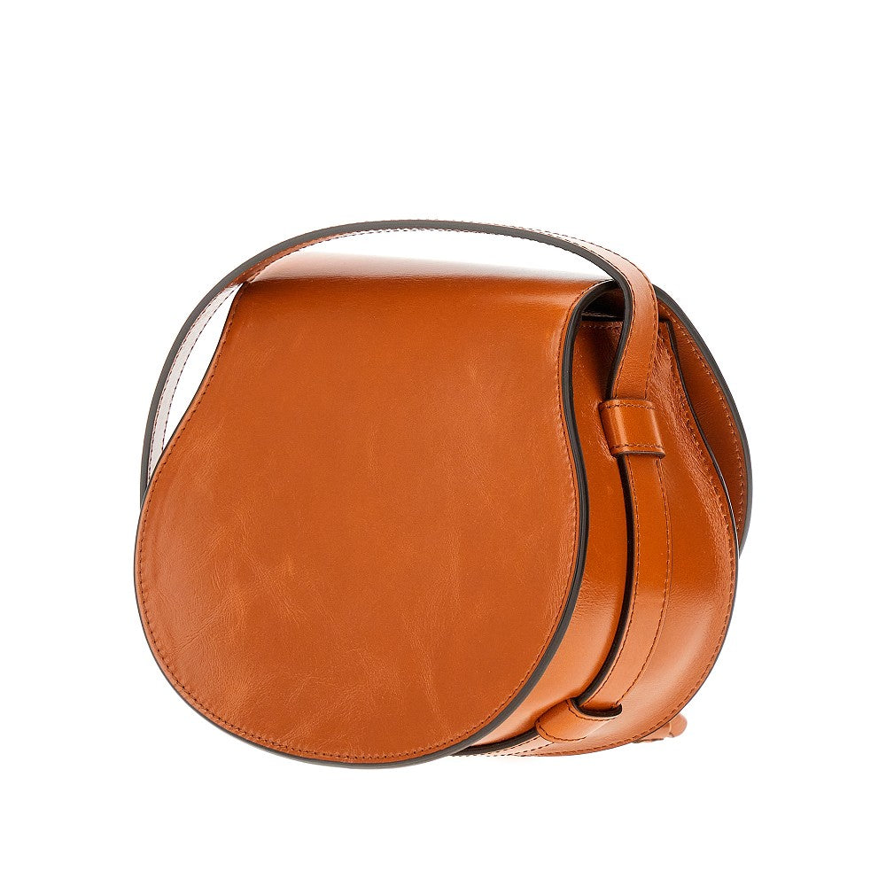 Leather small 'Marcie' saddle bag