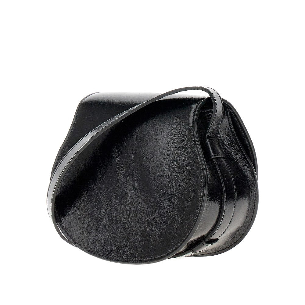 Leather small 'Marcie' saddle bag