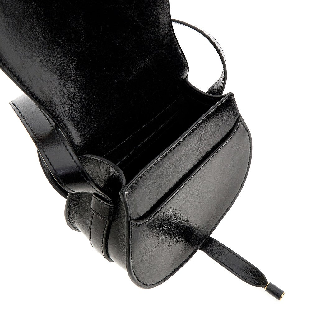 Leather small 'Marcie' saddle bag
