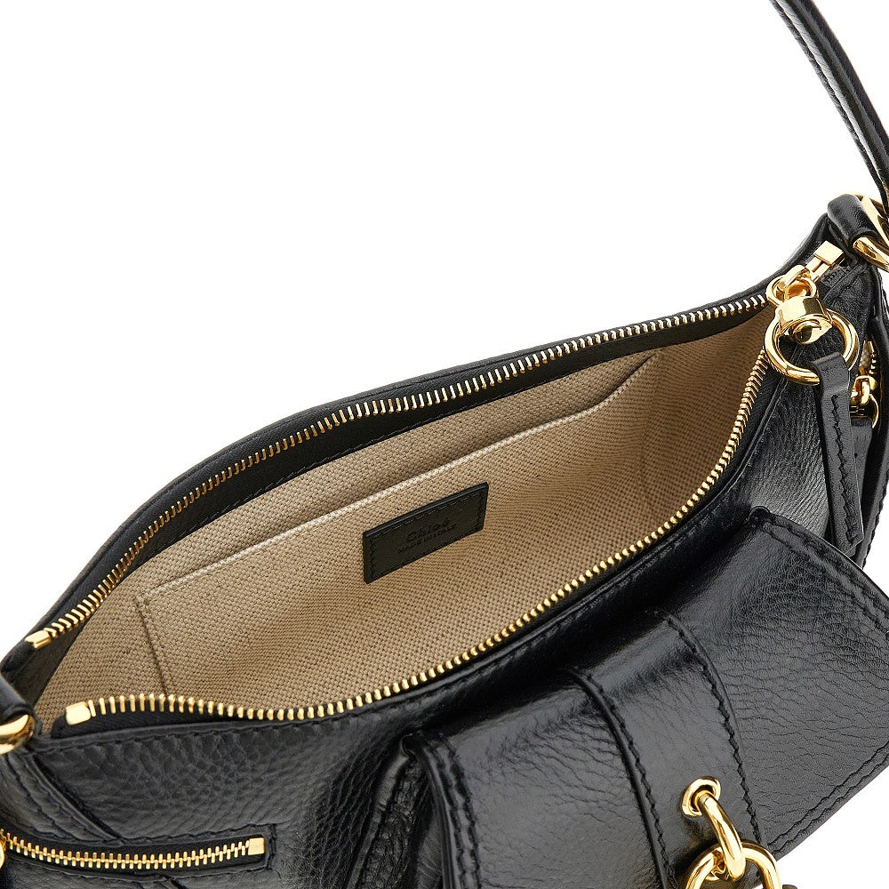 Grained leather 'The 99' shoulder bag