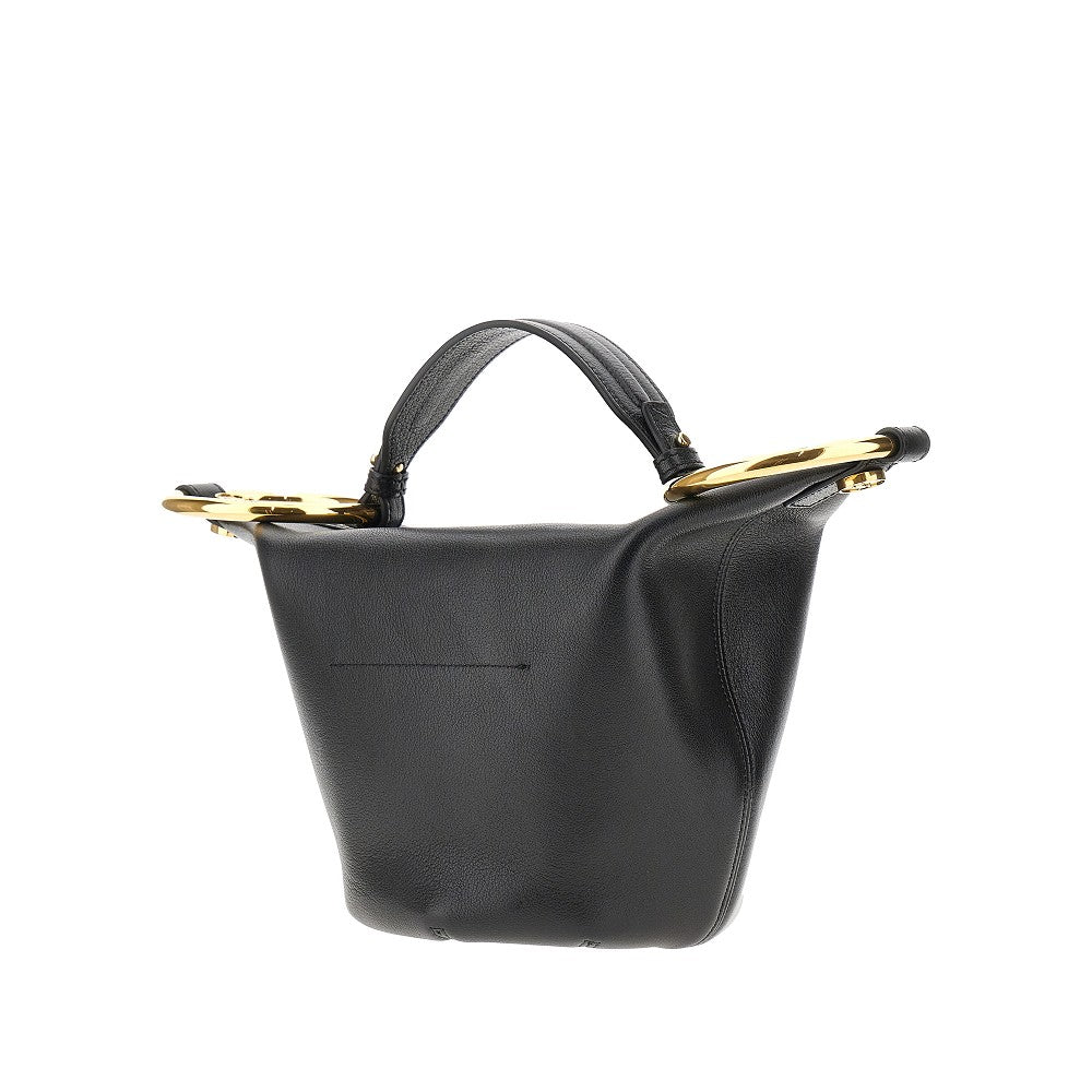 Leather small 'Bracelet' bag
